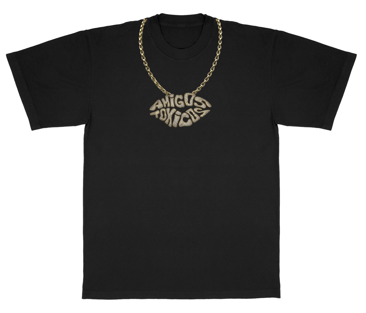 CHICOS TOXICOS BLING TEE - BLACK