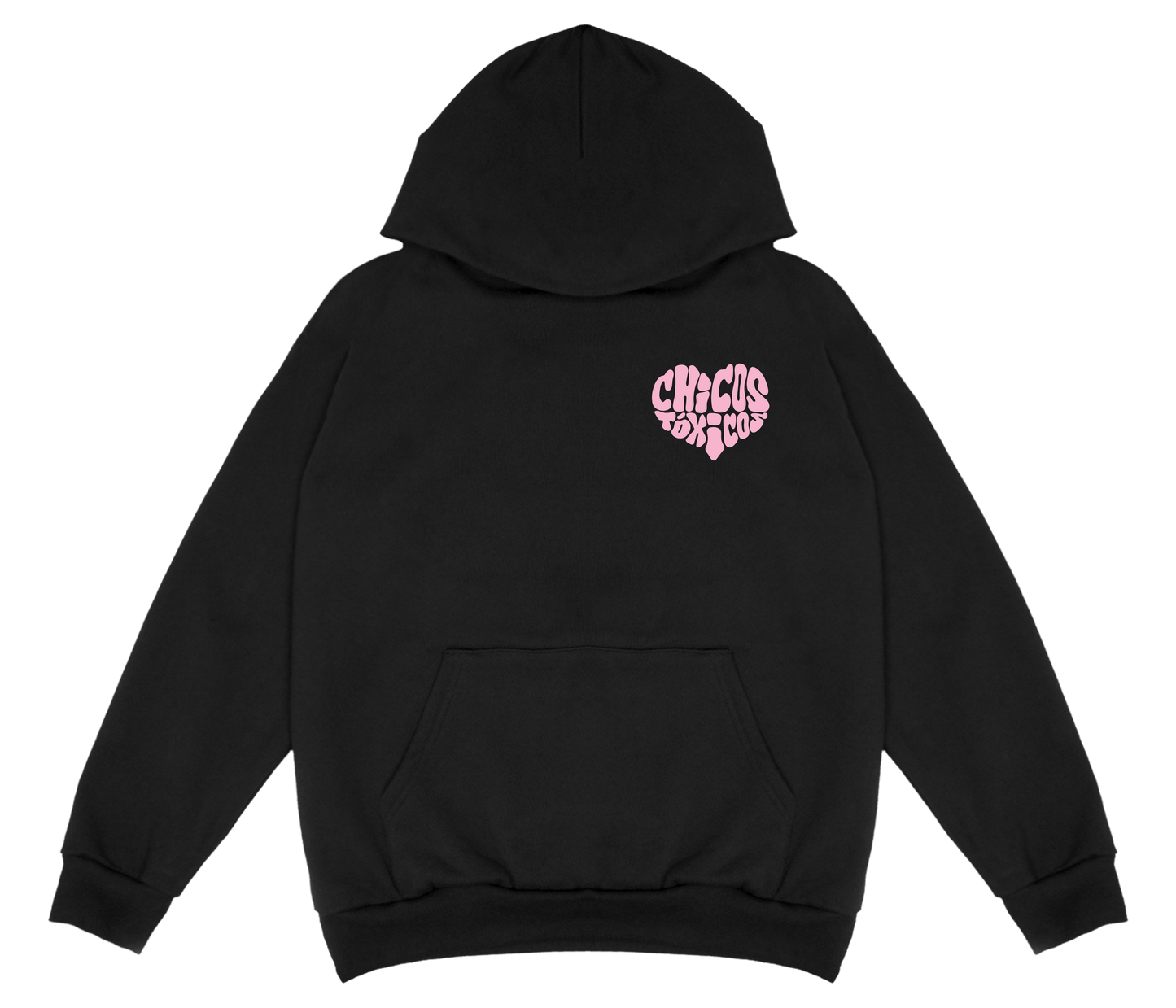 TOXICAS HEART TEQUILA PULLOVER HOODIE - BLACK