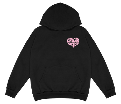 TOXICAS HEART TEQUILA PULLOVER HOODIE - BLACK