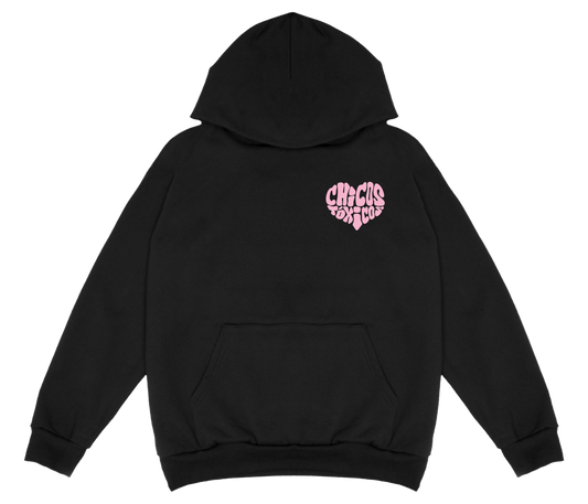 TOXICAS HEART TEQUILA PULLOVER HOODIE - BLACK