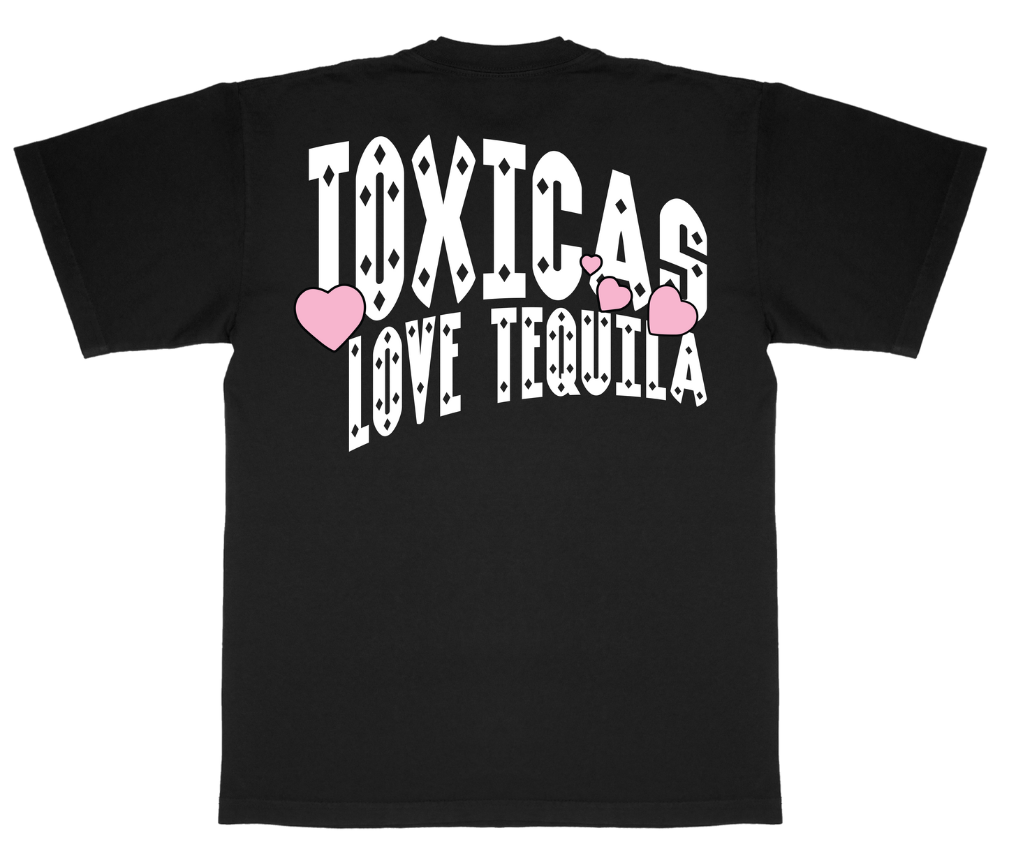 TOXICAS HEART TEQUILA TEE - BLACK