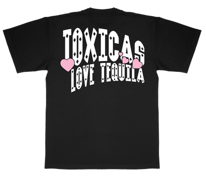TOXICAS HEART TEQUILA TEE - BLACK